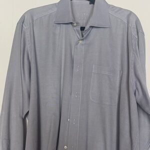 Viv made in Italy Elegant Men's Dress Shirt in Classic Gray